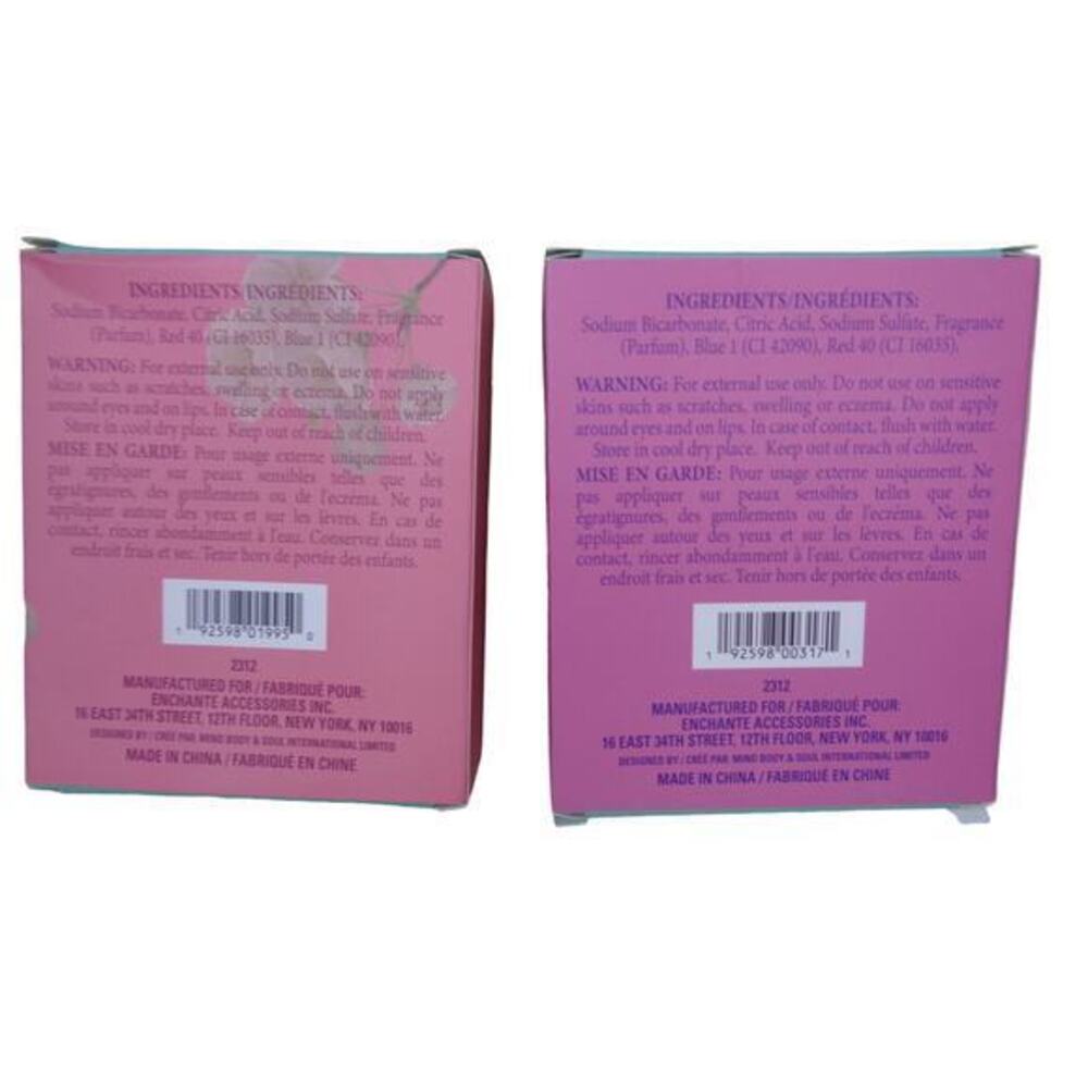 Crystal Waters Bath Bombs 1 Cherry Blossom‎ & 1 Sweet Peony - Picture 2 of 2